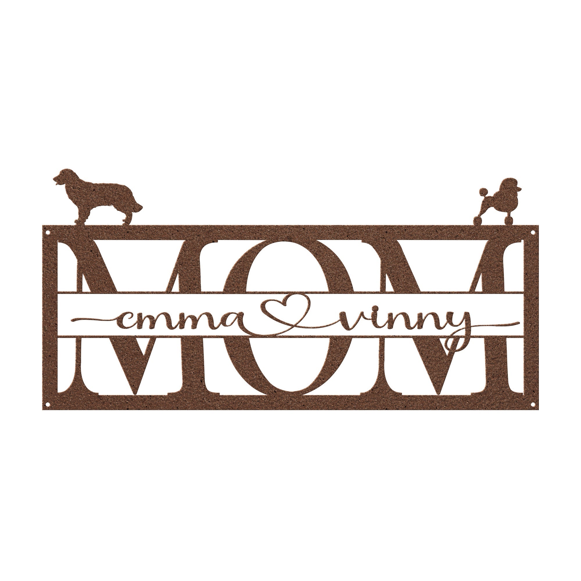 Personalized Dog MOM Sign - Cool Metal Signs