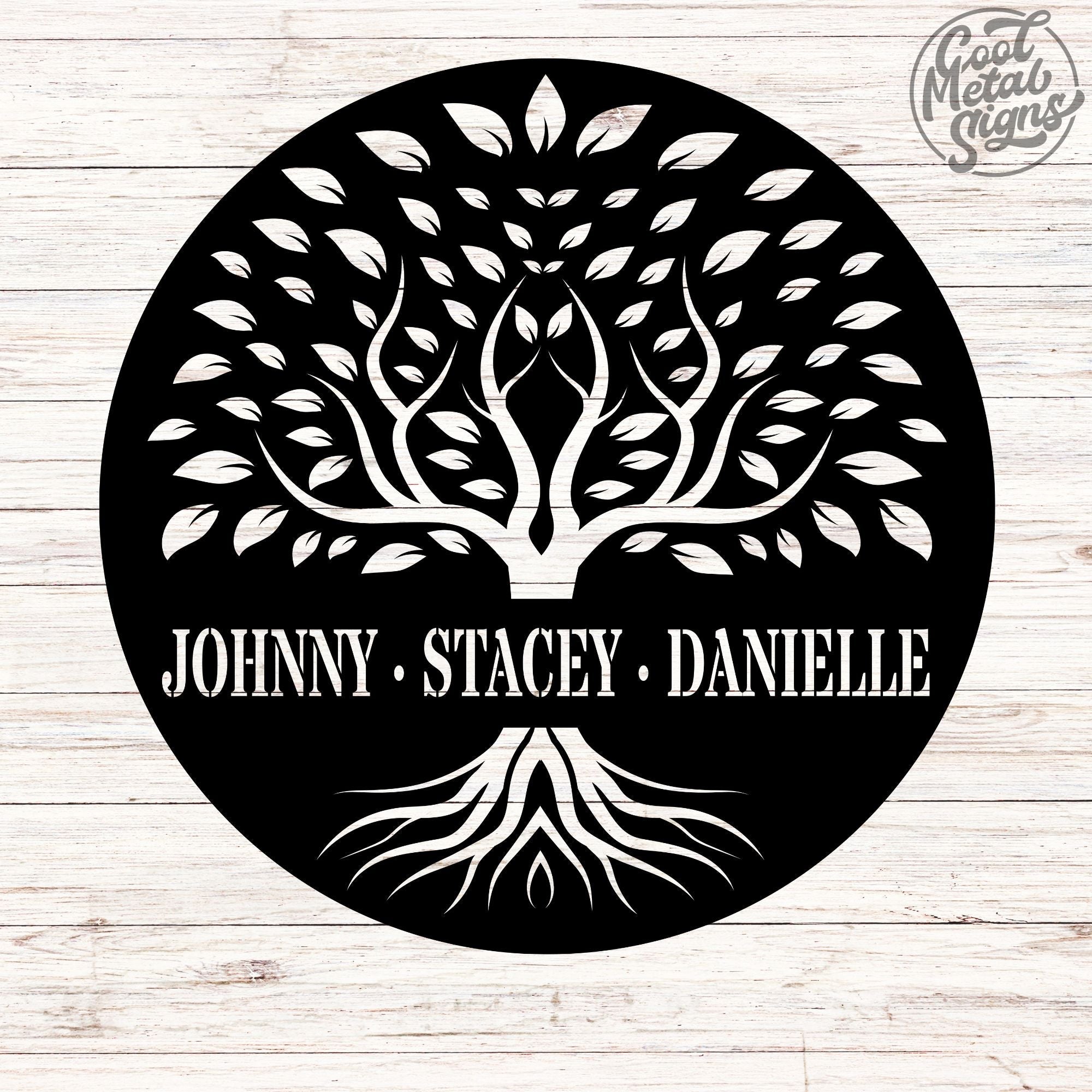 Personalized Family Tree Sign - Cool Metal Signs