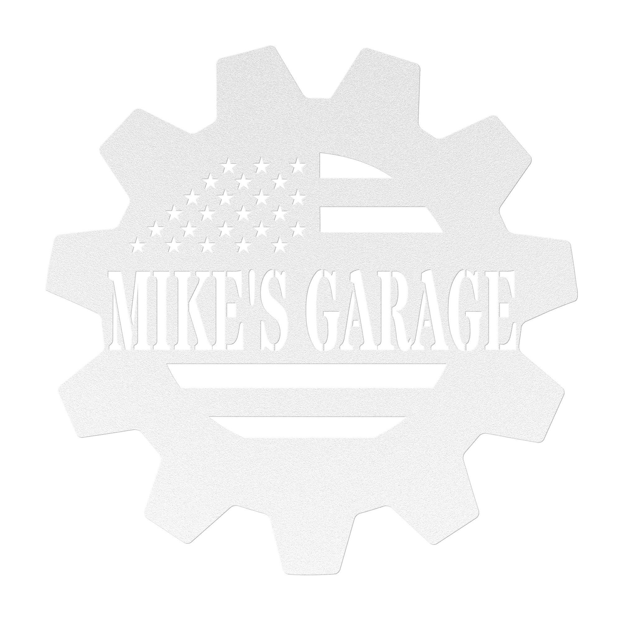 Personalized Gear Garage Metal Sign - Cool Metal Signs