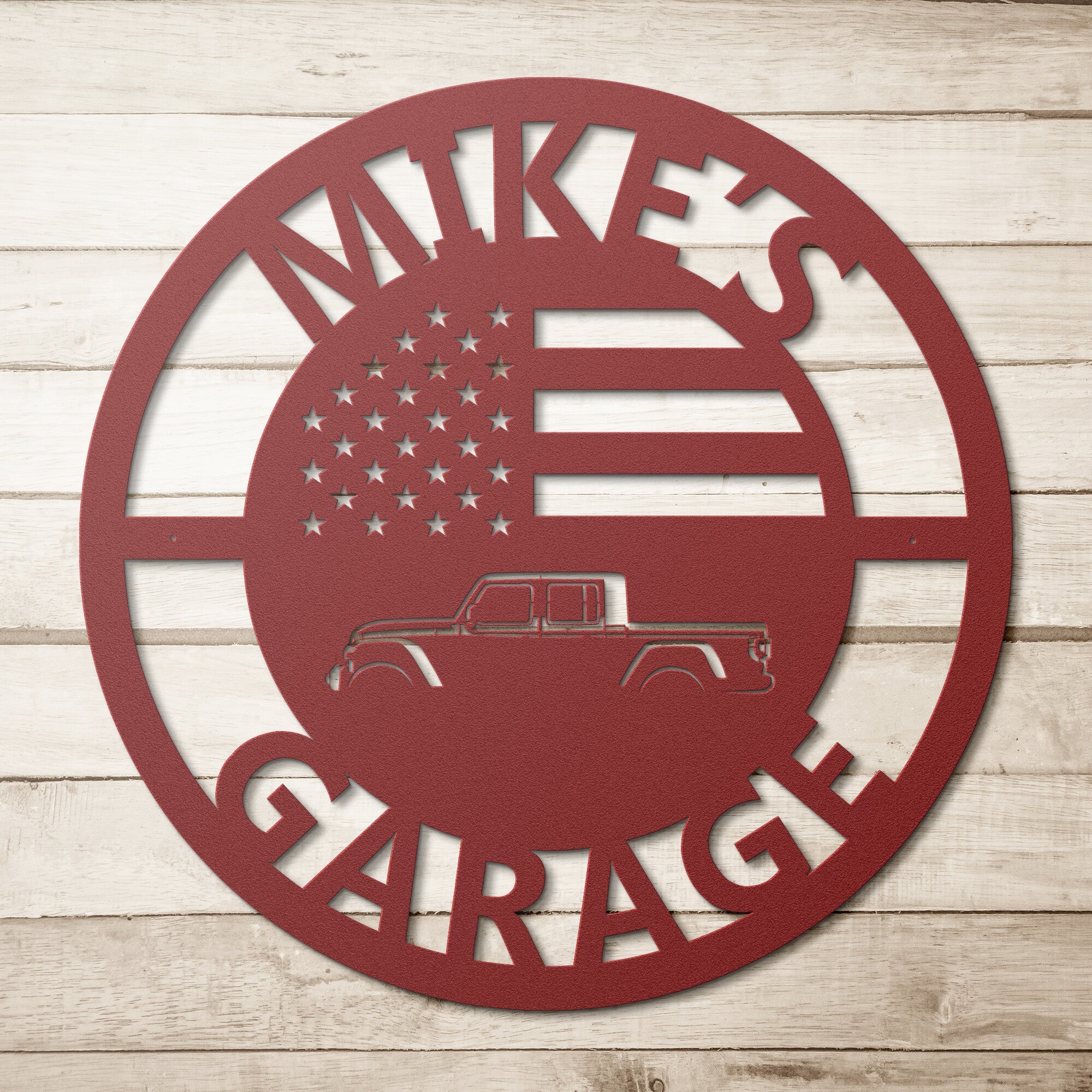 Personalized Gladiator Garage Sign - Cool Metal Signs
