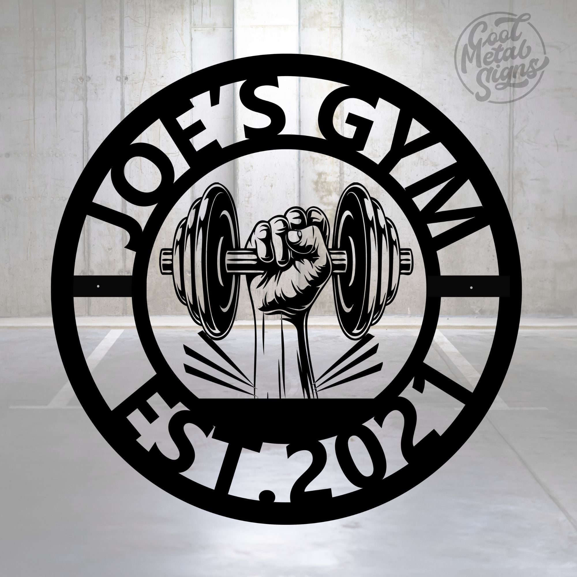 Personalized Gym Sign - Cool Metal Signs