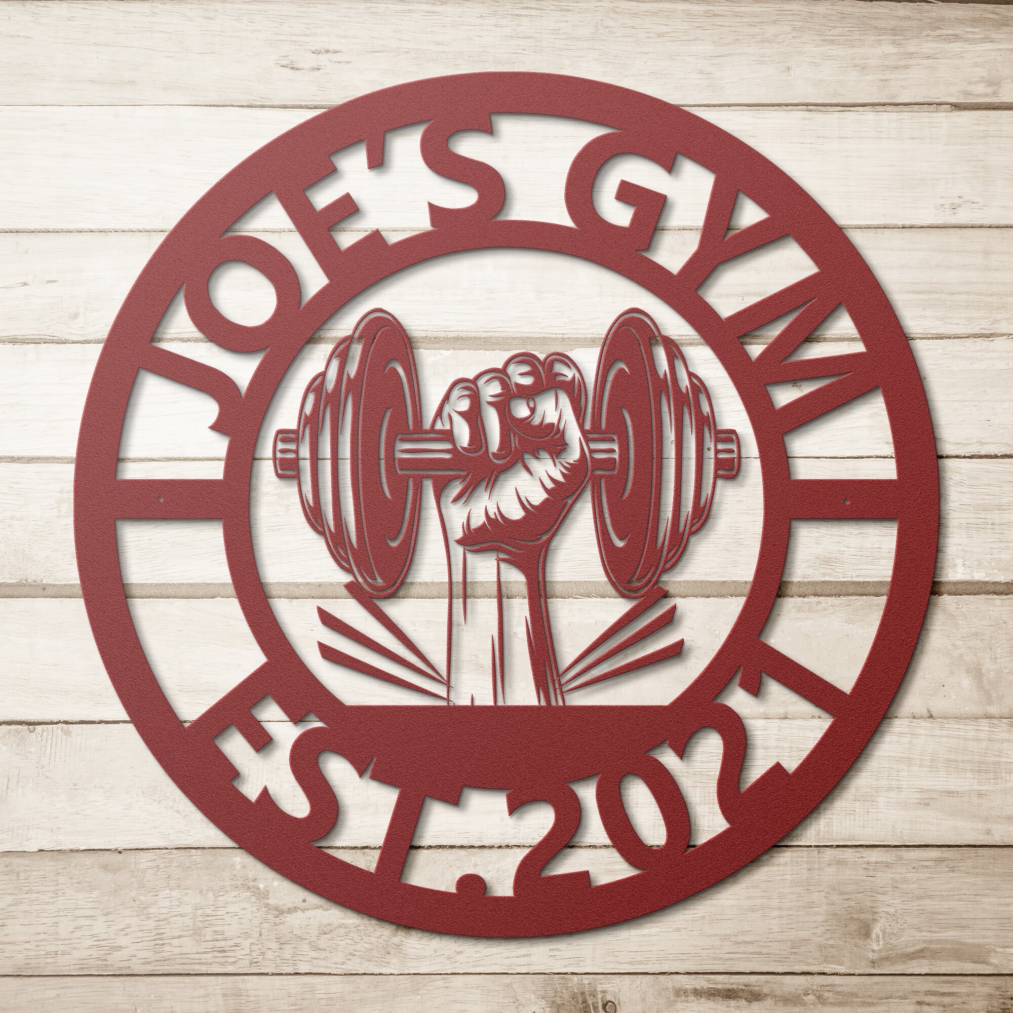 Personalized Gym Sign - Cool Metal Signs