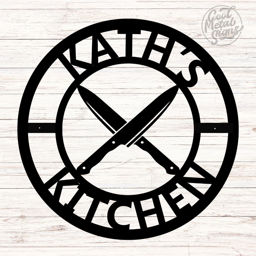 Personalized Kitchen Sign - Cool Metal Signs