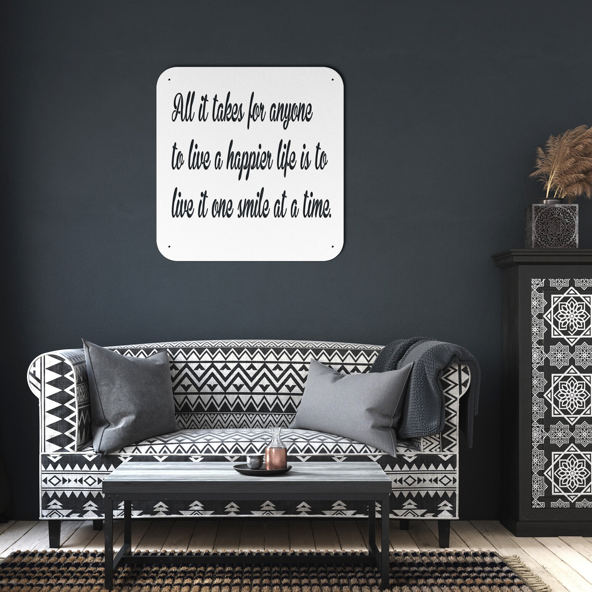 Personalized Metal Quote Sign - Cool Metal Signs