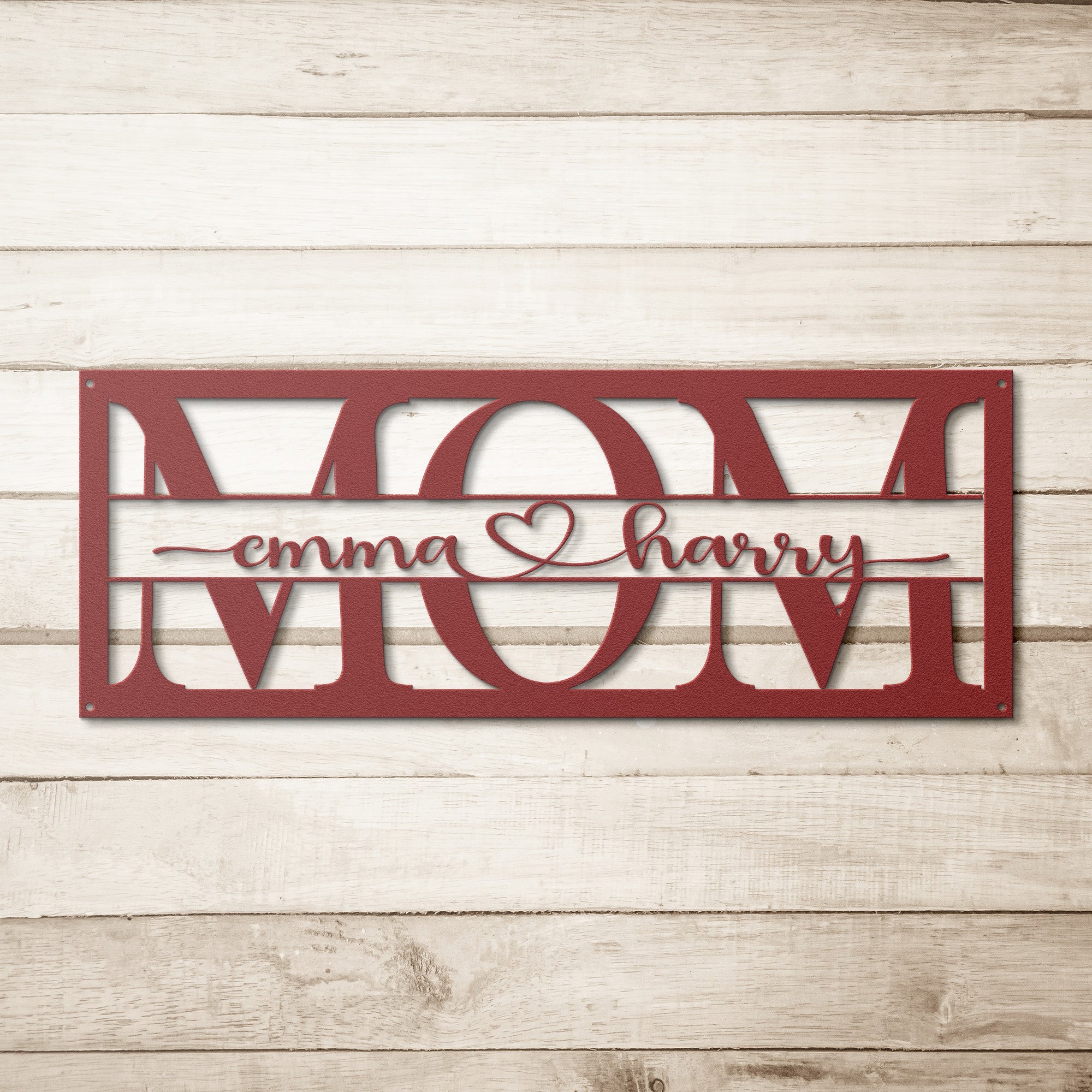 Personalized MOM Frame Sign - Cool Metal Signs