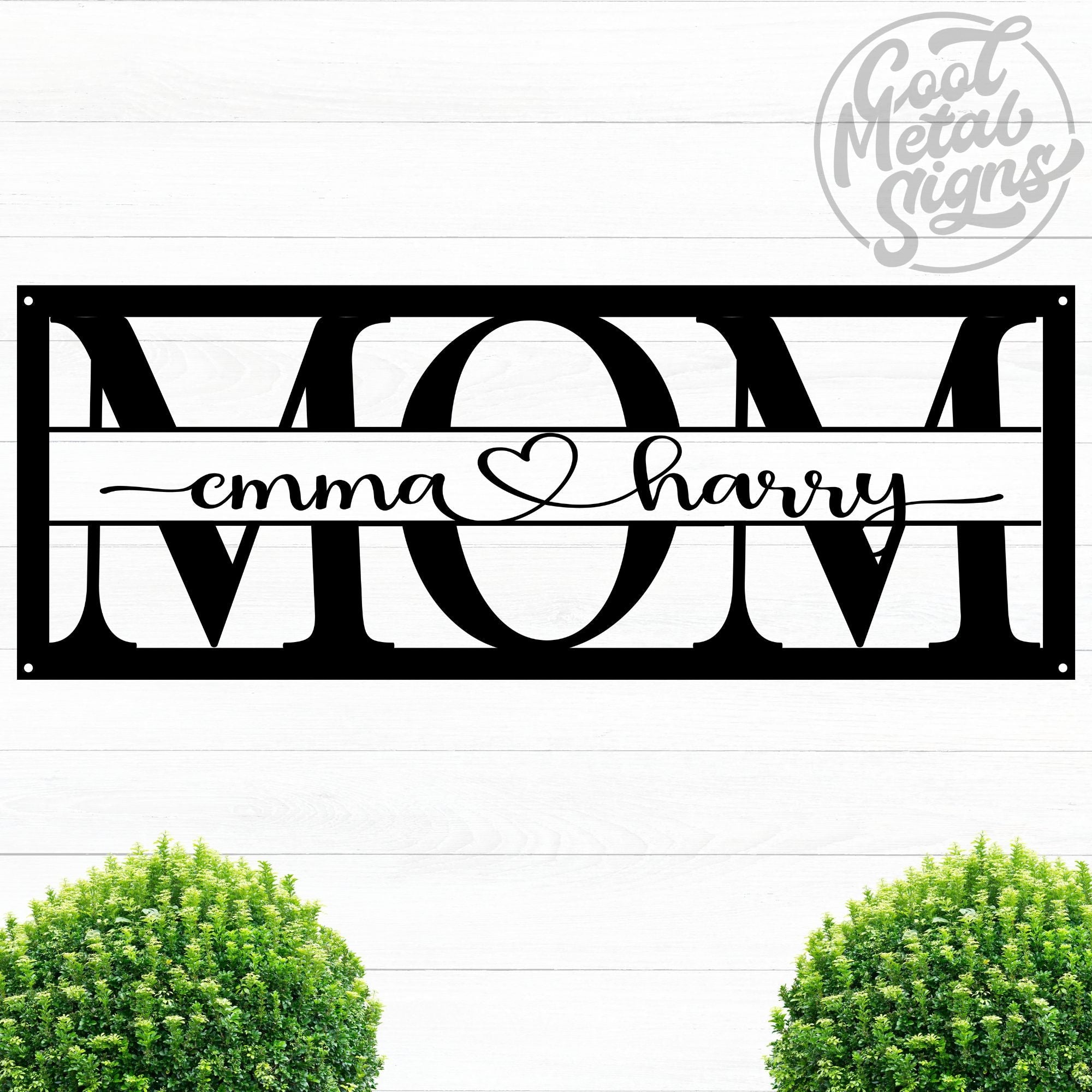 Personalized MOM Frame Sign - Cool Metal Signs