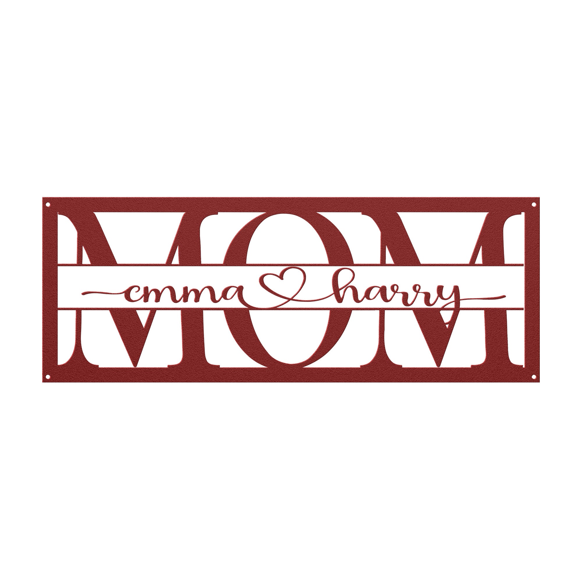 Personalized MOM Frame Sign - Cool Metal Signs