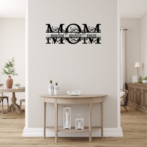 Personalized MOM Monogram - Cool Metal Signs