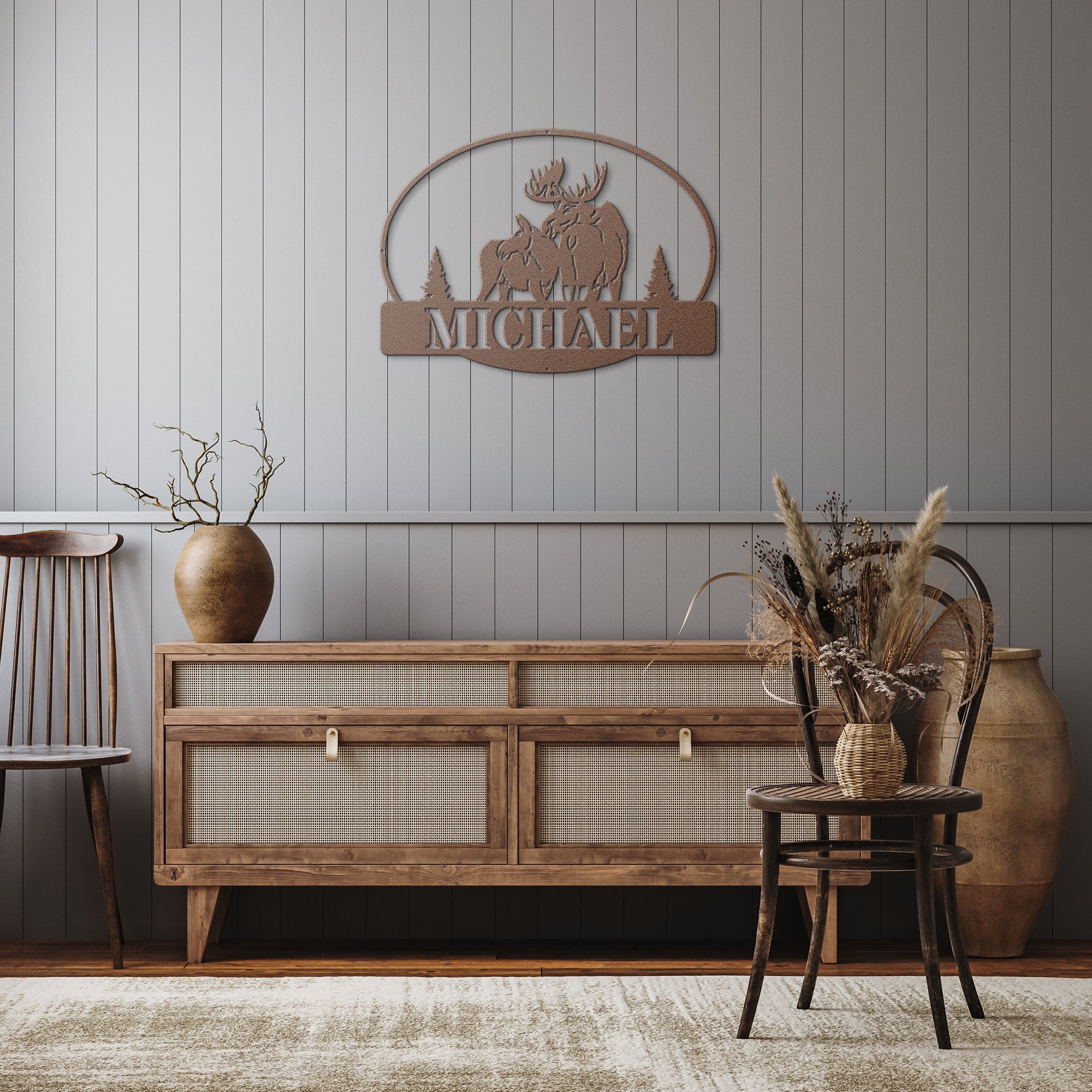 Personalized Moose Sign - Cool Metal Signs