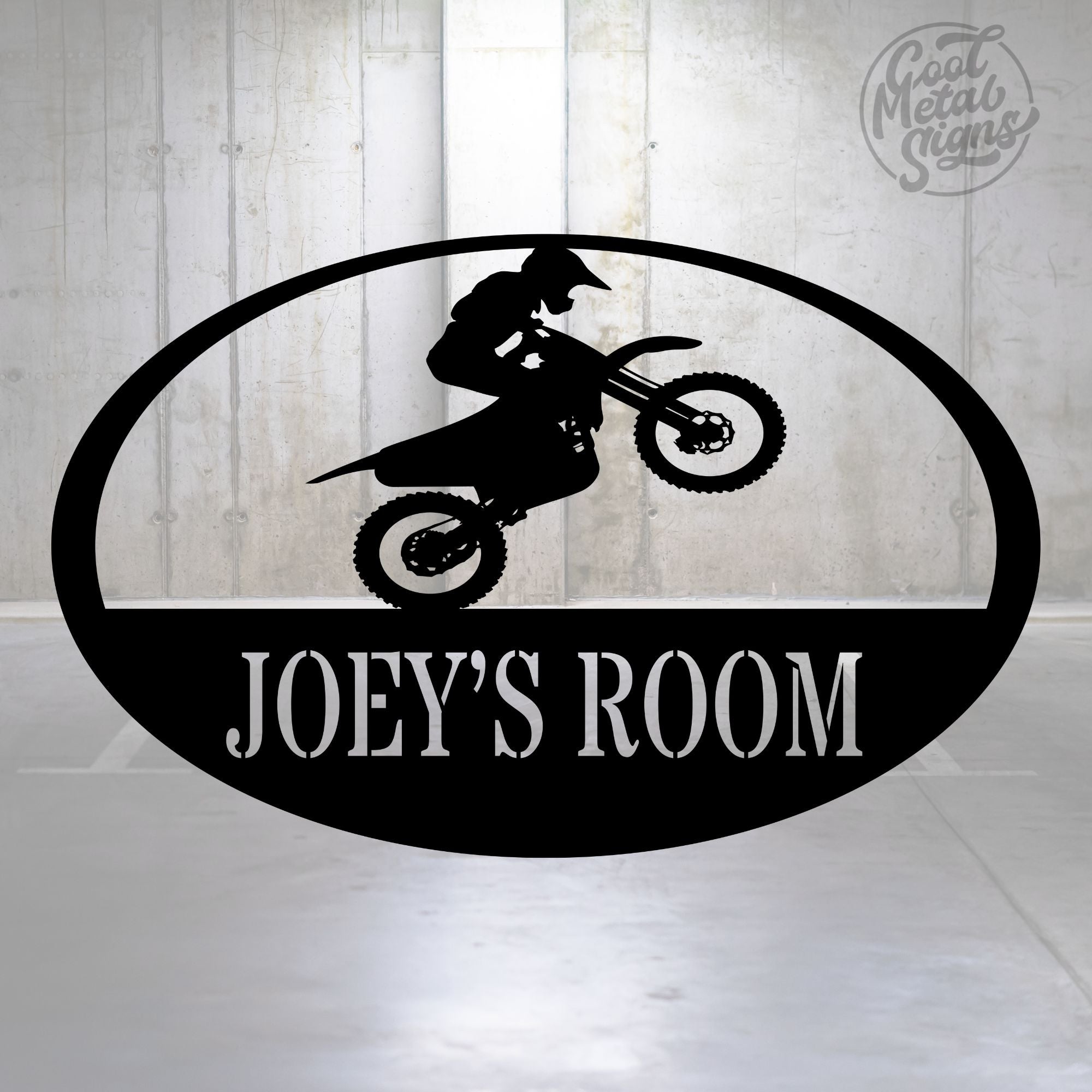 Personalized Motocross Sign - Cool Metal Signs