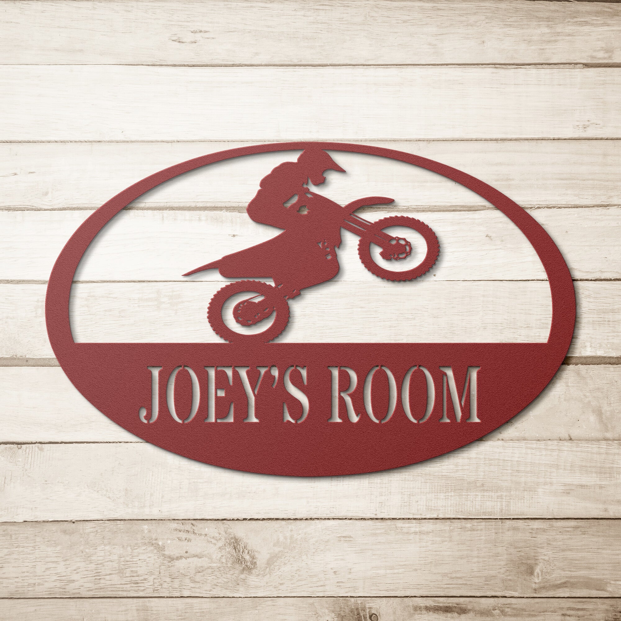 Personalized Motocross Sign - Cool Metal Signs
