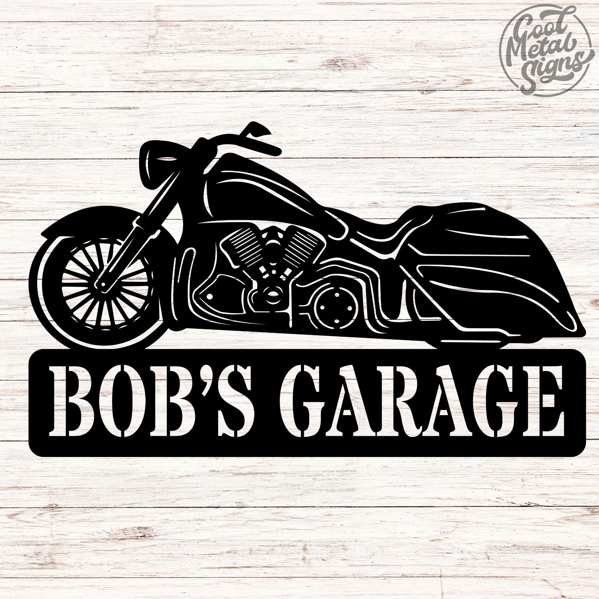 Personalized Motorcycle Metal Sign - Cool Metal Signs