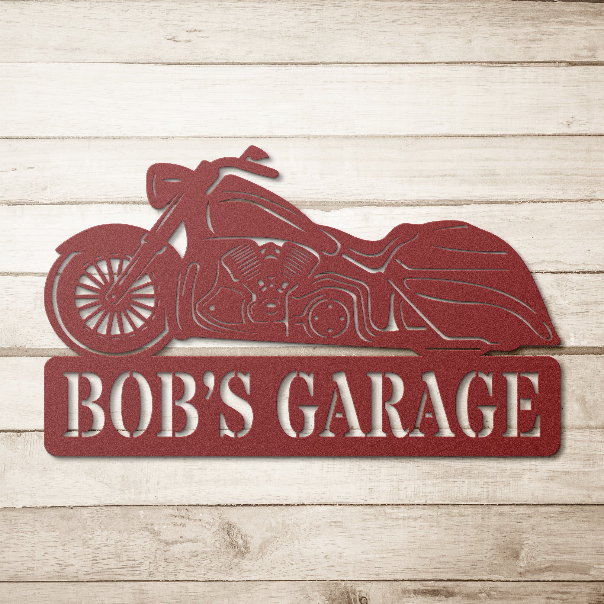 Personalized Motorcycle Metal Sign - Cool Metal Signs