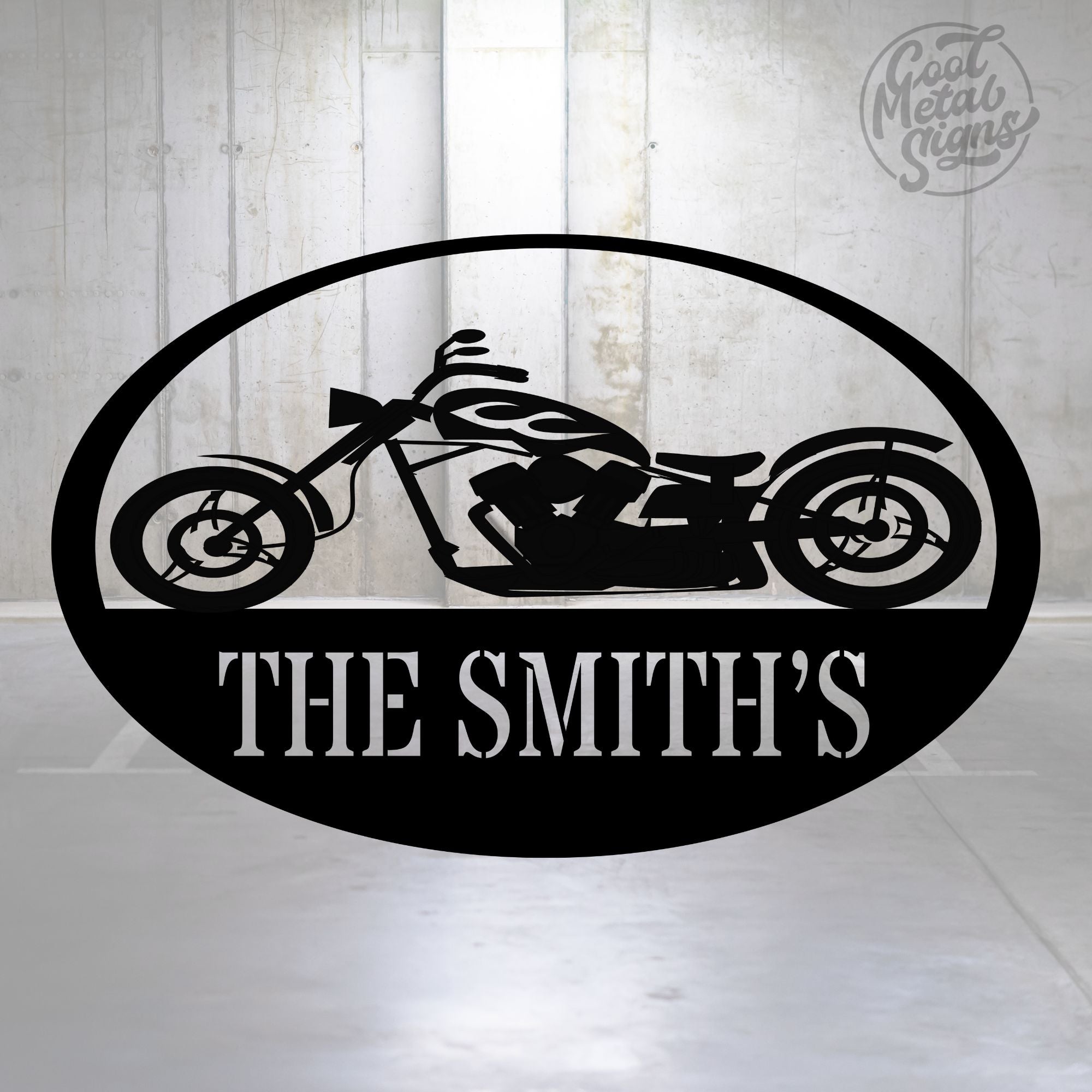 Personalized Motorcycle Sign - Cool Metal Signs