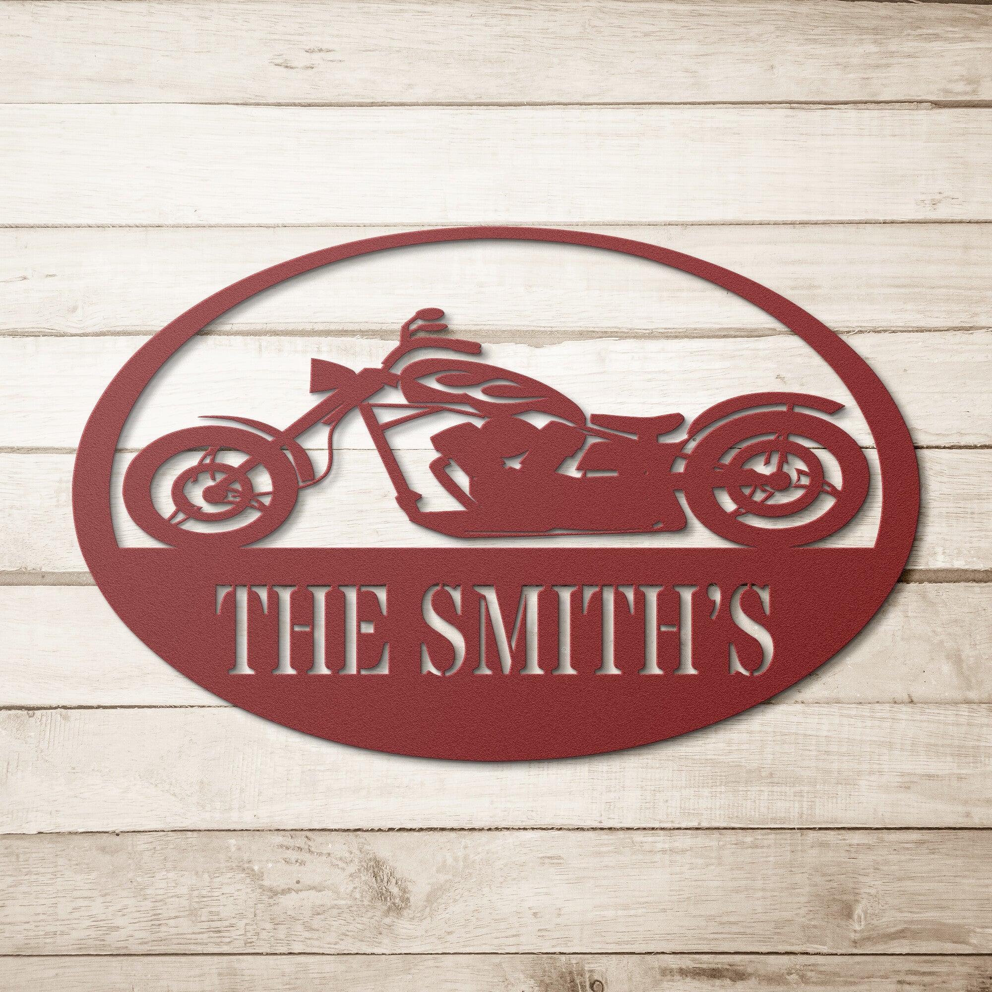 Personalized Motorcycle Sign - Cool Metal Signs