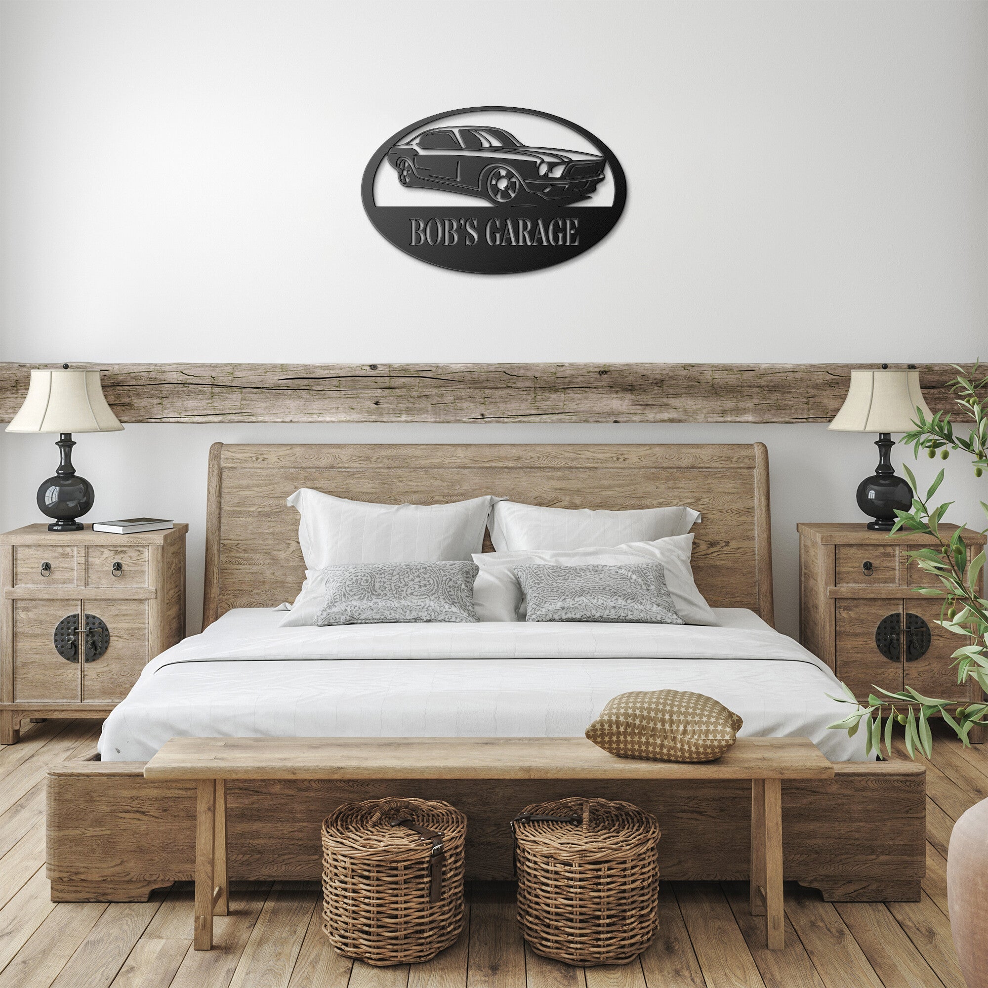 Personalized Muscle Car Sign - Cool Metal Signs