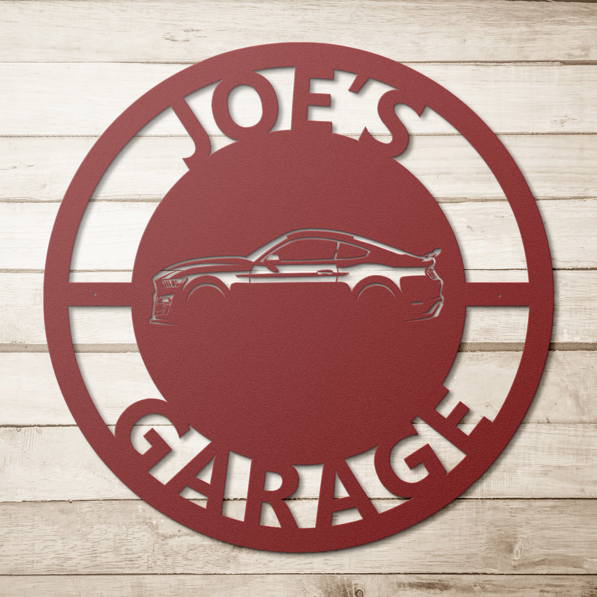 Personalized Mustang Garage Sign - Cool Metal Signs