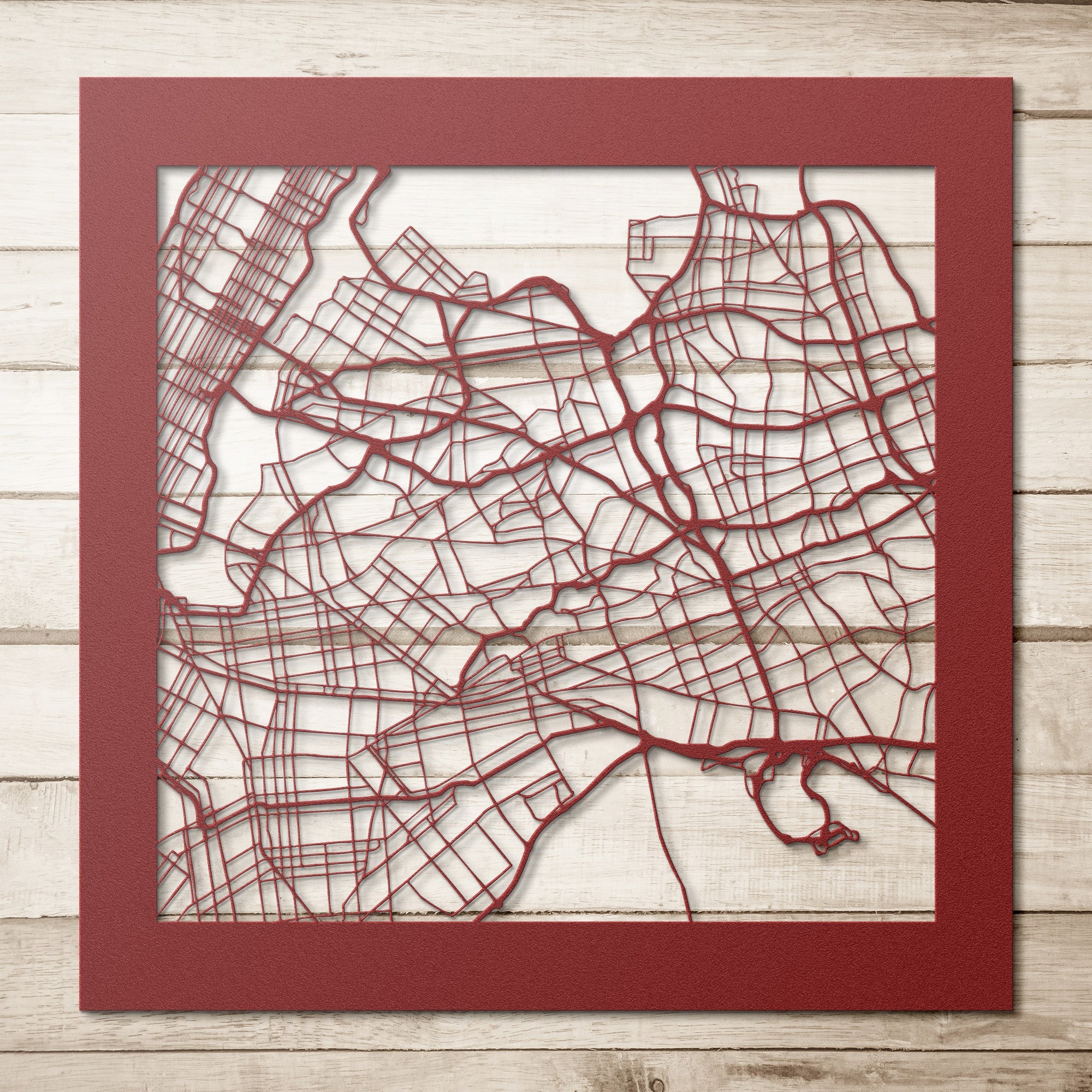 Personalized Street Map Sign - Cool Metal Signs