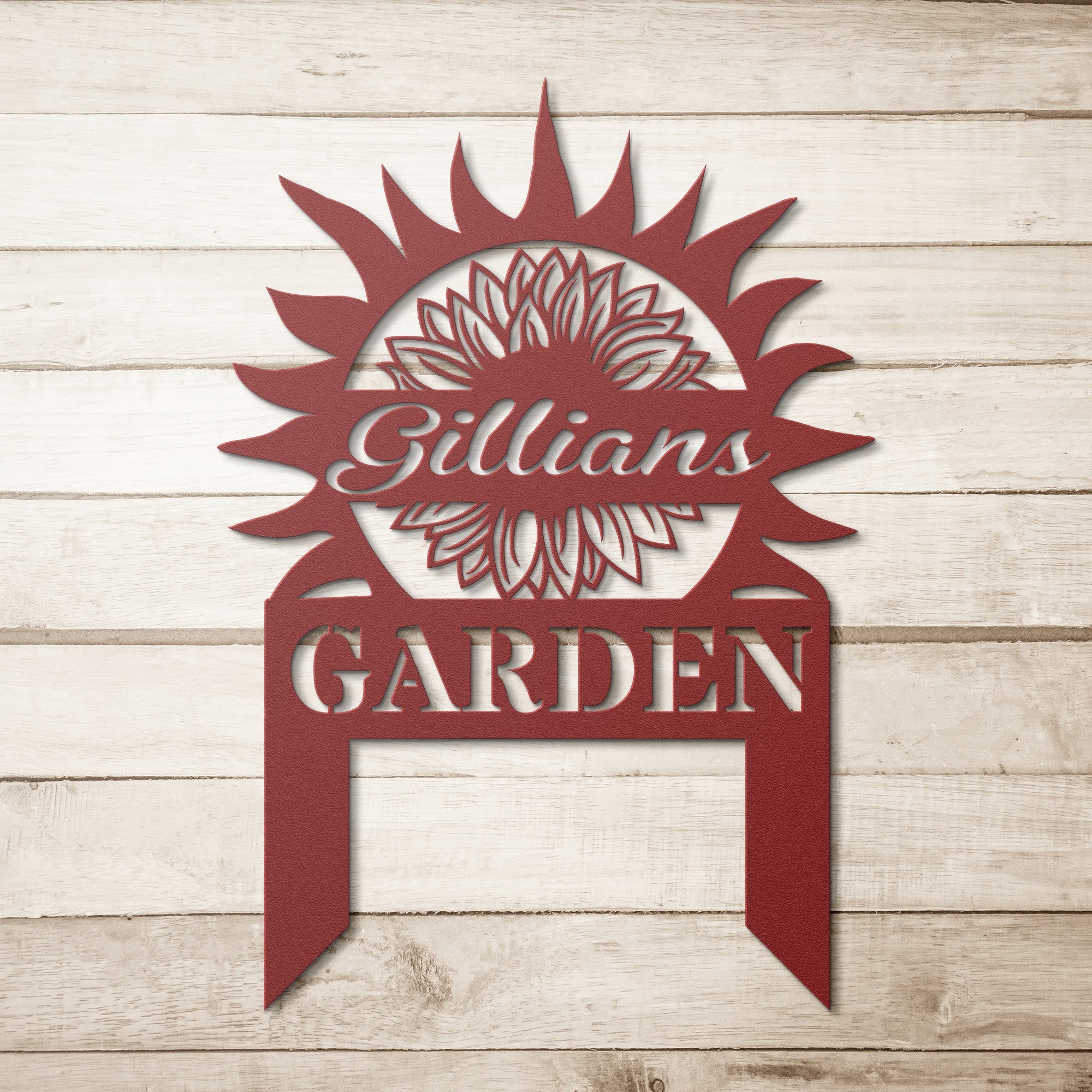 Personalized Sun Stake Sign - Cool Metal Signs