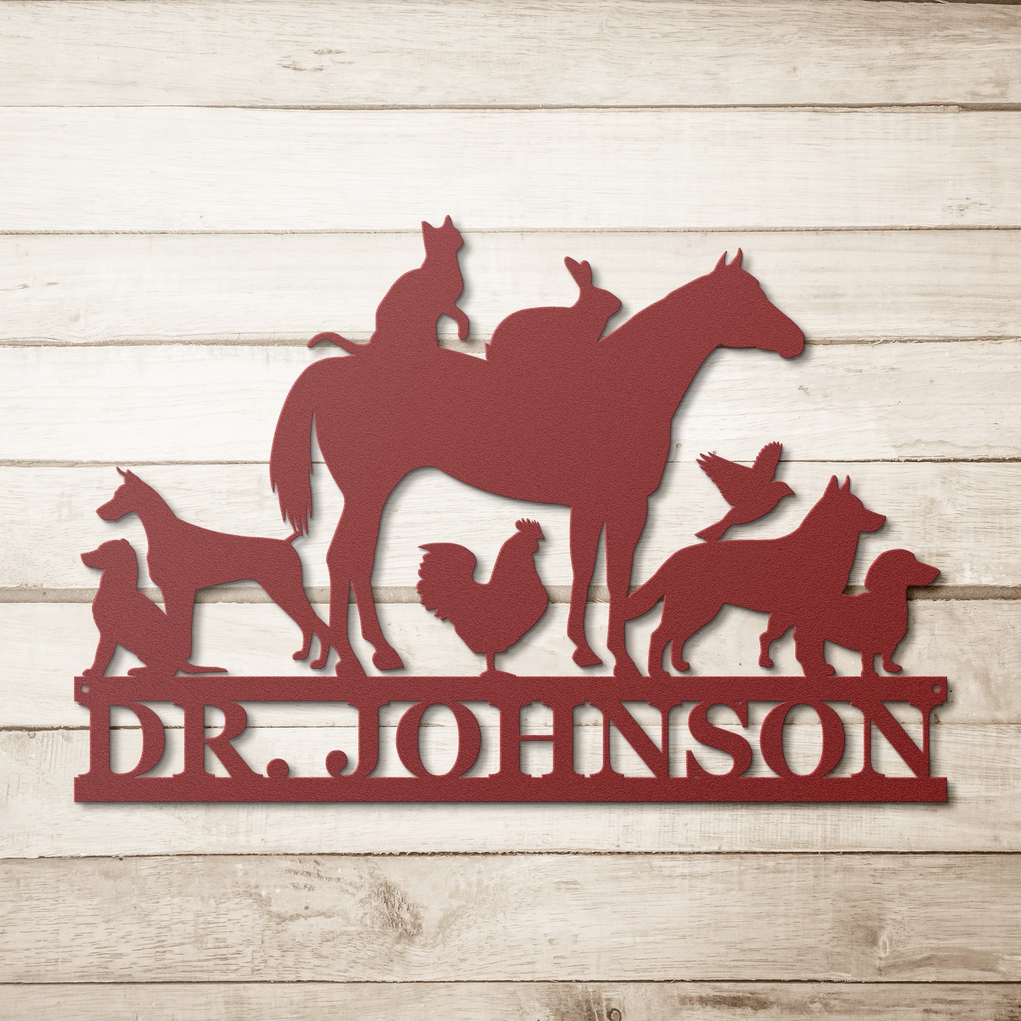 Personalized Veterinarian Sign - Cool Metal Signs