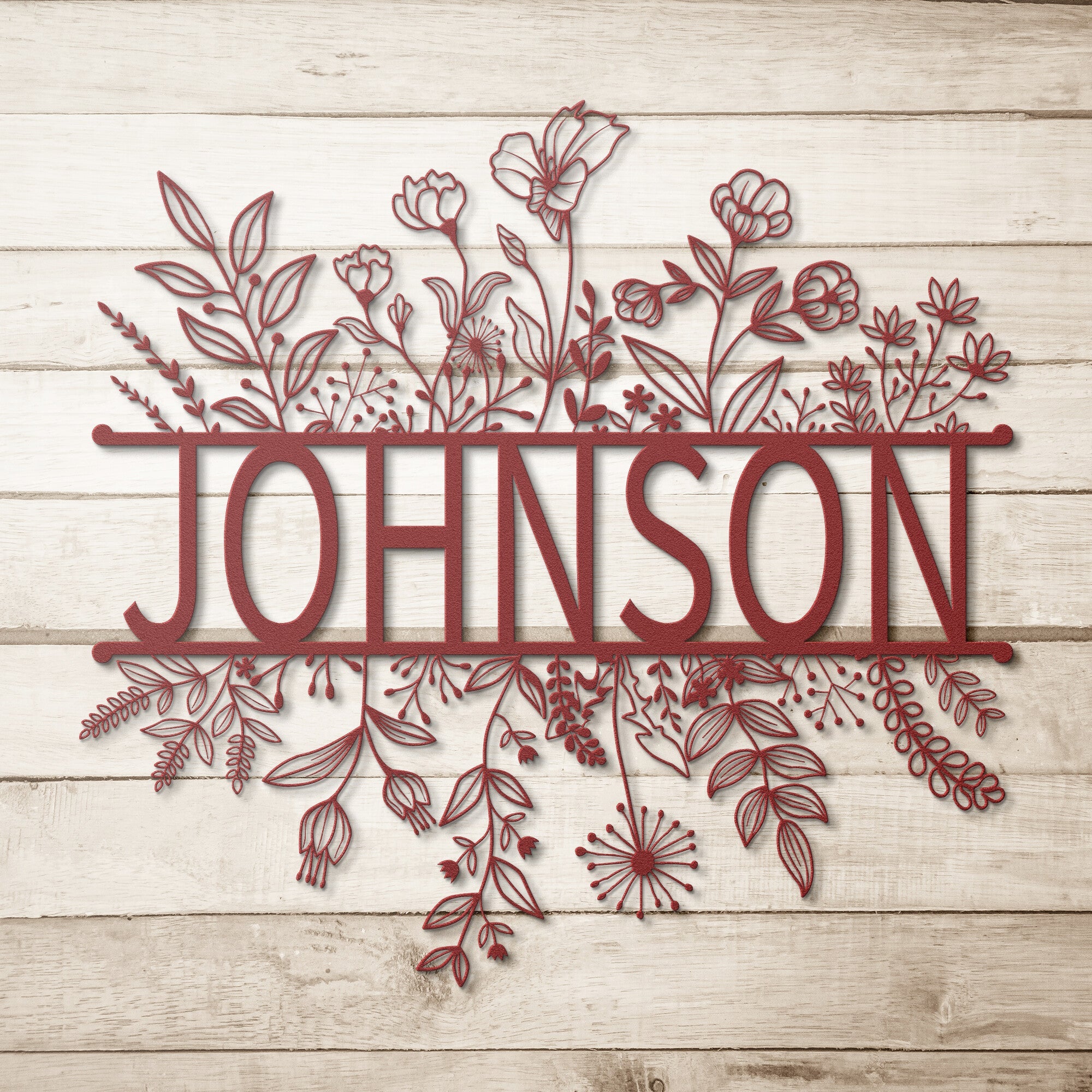 Personalized Wild Flower Sign - Cool Metal Signs