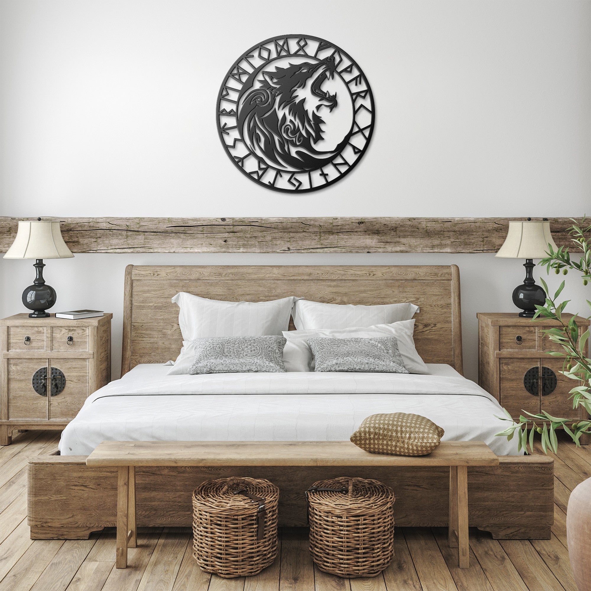 Viking Wolf Sign - Cool Metal Signs