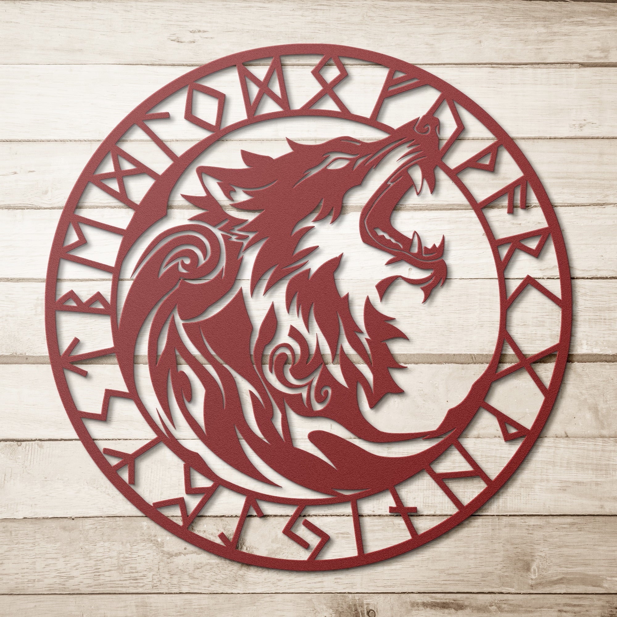 Viking Wolf Sign - Cool Metal Signs